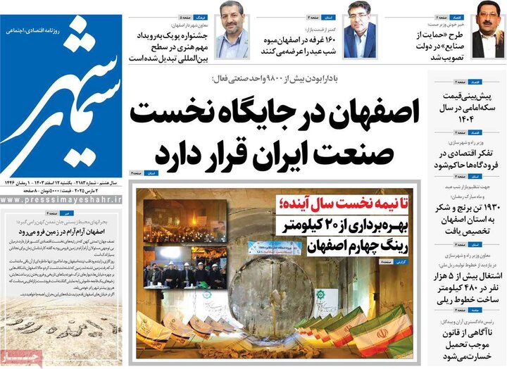 روزنامه های اصفهان