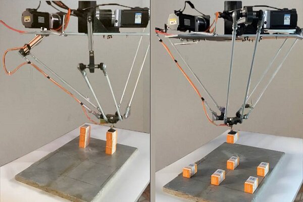 جابجایی اجسام با بازوی رباتیک ایرانی جابجایی اجسام با بازوی رباتیک ایرانی