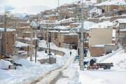 سفید پوش شدن روستای مارگون سپیدان فارس