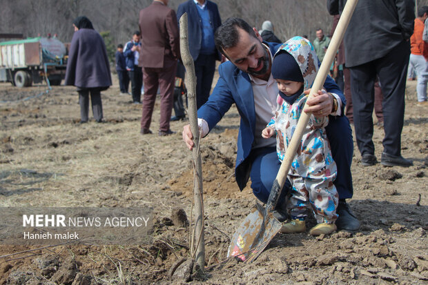 آئین روز درختکاری در گرگان