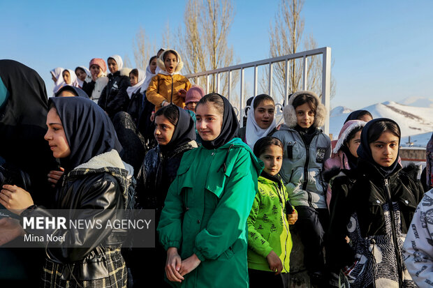 افتتاح مدارس دخترانه تازه‌ساز در روستای سفیده‌خوان