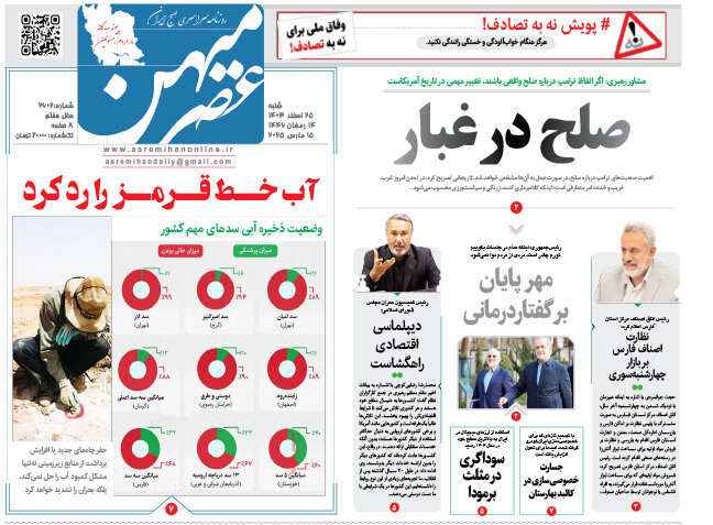 روزنامه های فارس