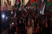 اٹلی، امریکی قونصل خانے کے سامنے جنگ مخالف زبردست مظاہرہ+ ویڈیو