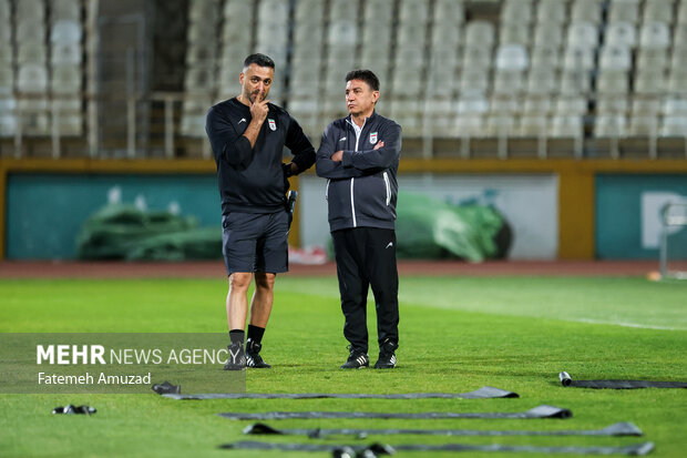 تمرین و نشست خبری تیم ملی فوتبال ایران پیش از بازی با امارات 35