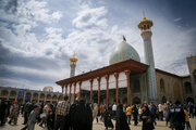 آیین جاروزنی صحن حرم حضرت شاهچراغ(ع)