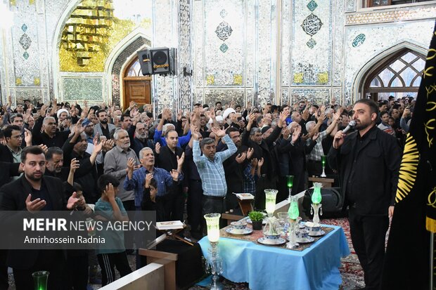 مراسم تحویل سال در آستان مقدس امامزاده حسین بن موسی الکاظم (ع) طبس