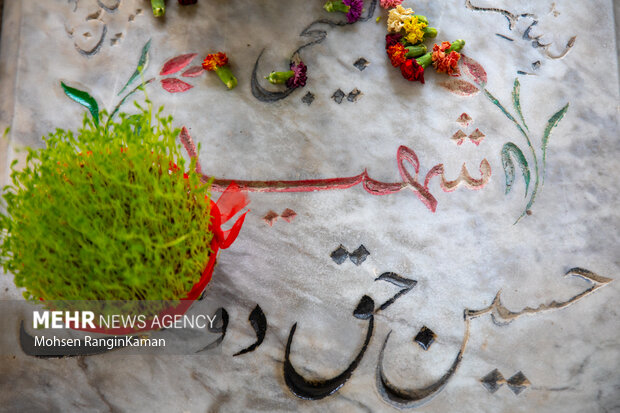 لحظات تحویل سال در گلزار شهدای تهران 29