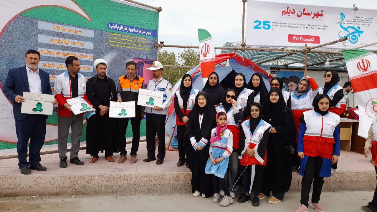 مسافران نوروزی در دیلم استقبال شدند