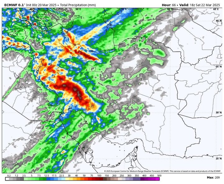 هواشناسی ایران 2 فروردین؛ هشدار رگبار بارشهای شدید در کشور