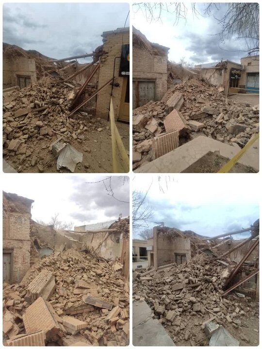 سردر کاروانسرای تاریخی نطنز بر اثر زلزله ۴.۵ ریشتری فروریخت سردر کاروانسرای تاریخی نطنز بر اثر زلزله ۴.۵ ریشتری فروریخت