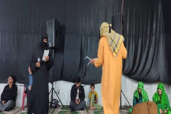 اجرای مراسم تعزیه خوانی در شب بیست و یکم ماه رمضان در کهگیلویه