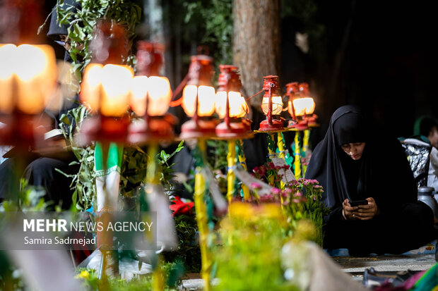 مراسم احیای شب بیست و یکم ماه رمضان در گلزار شهدای بهشت زهرا