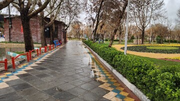 بارش باران بهاری در بجنورد