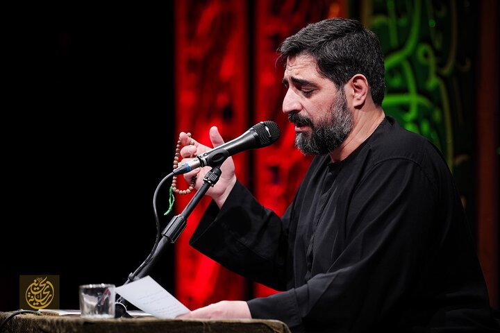 مرثیه خوانی سیدمجید بنیفاطمه در موکب هیئت ریحانهالحسین