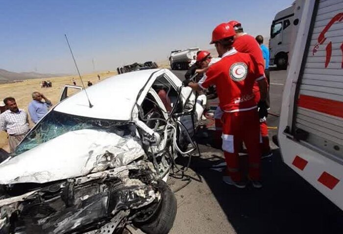 تصادف در آزادراه قم – کاشان یک فوتی برجا گذاشت