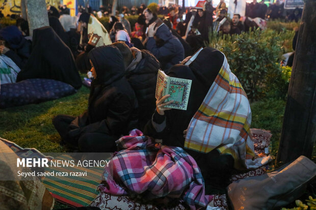 مراسم احیای شب بیست و سوم ماه رمضان در مسجد ارک تهران