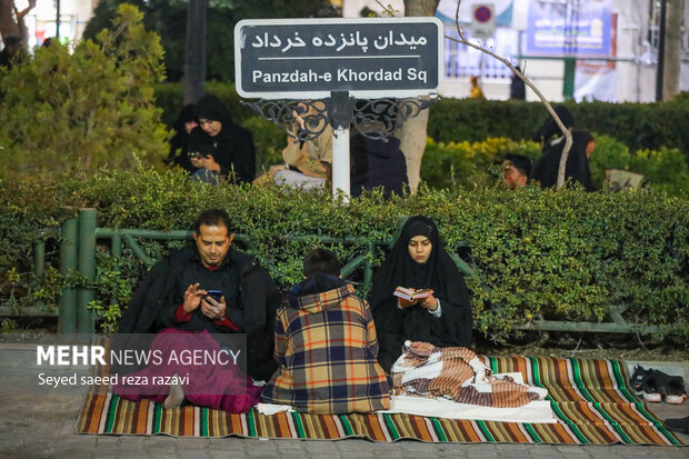 مراسم احیای شب بیست و سوم ماه رمضان در مسجد ارک تهران