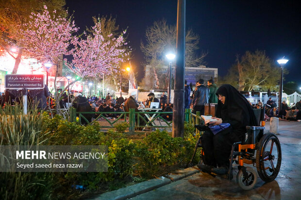 مراسم احیای شب بیست و سوم ماه رمضان در مسجد ارک تهران