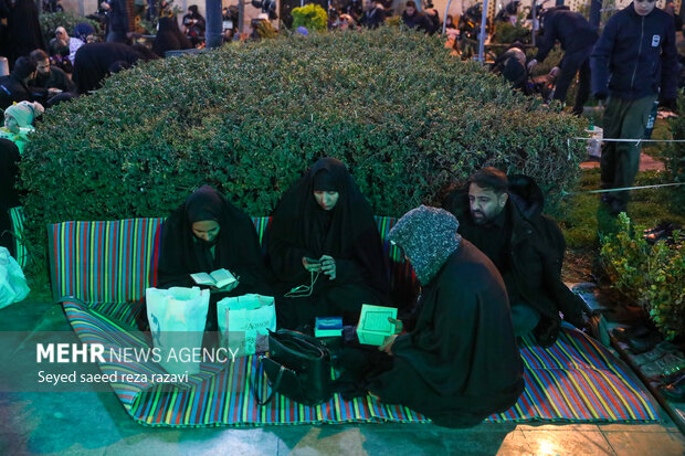 مراسم احیای شب بیست و سوم ماه رمضان در مسجد ارک تهران