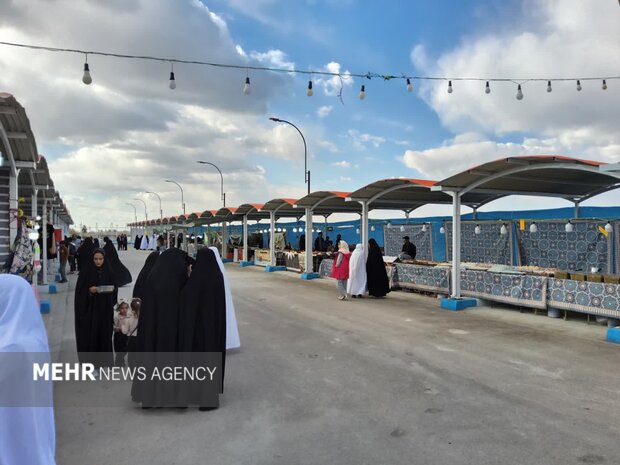 بازارچه نوروزی سوغات و صنایعدستی ورزنه افتتاح شد