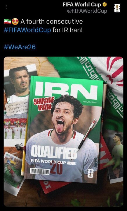 FIFA'dan İran milli futbol takımına özel övgü