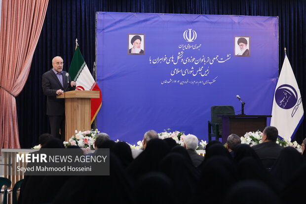 نشست جمعی از بانوان حوزوی و تشکلهای خواهران با رئیس مجلس شورای اسلامی 17