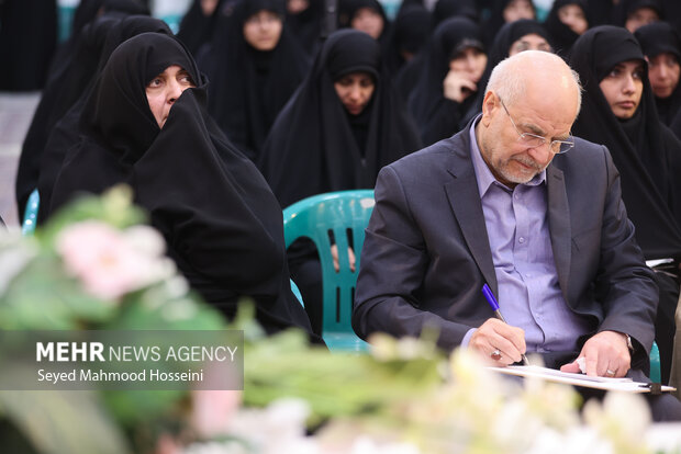 نشست جمعی از بانوان حوزوی و تشکلهای خواهران با رئیس مجلس شورای اسلامی 23