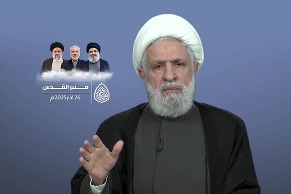 نعیم قاسم: محور مقاومت مدیون ایران و شهدایی مانند حاج قاسم است