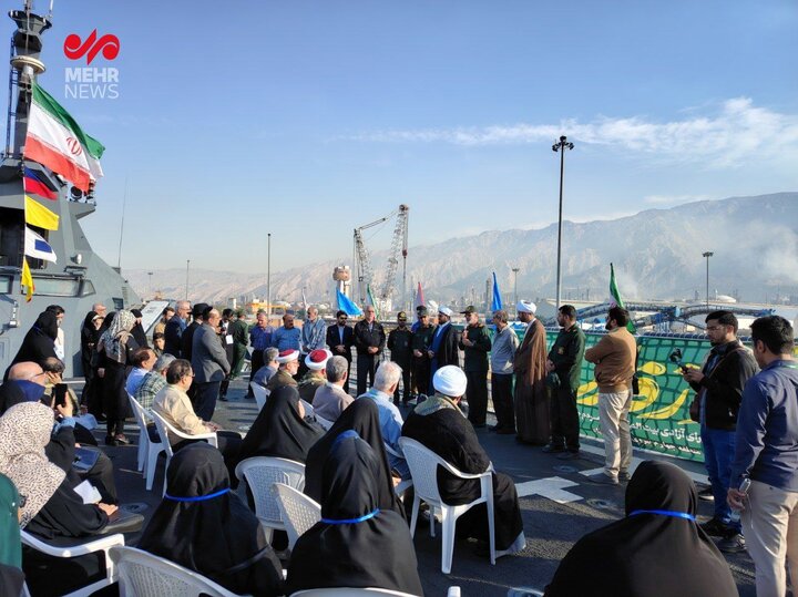 گزارش اختصاصی از بازدید میهمانان کنگره قدس از ناو شهید سلیمانی+ فیلم