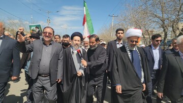 مردم خراسان شمالی برای حمایت از ملت مظلوم فلسطین به میدان آمده اند