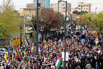 شهرری یکپارچه در حمایت از قدس؛ راهپیمایی پرشور روز جهانی قدس