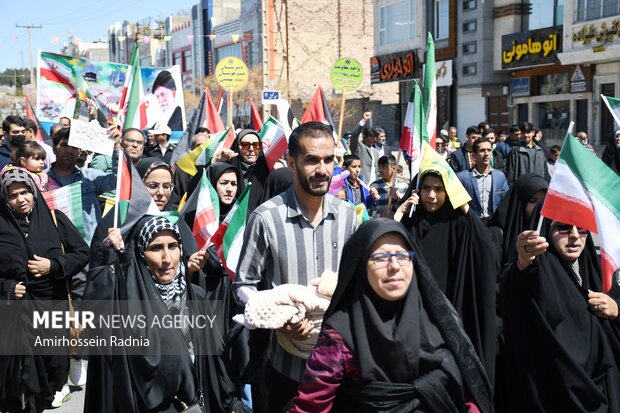 راهپیمایی روز قدس در بیرجند