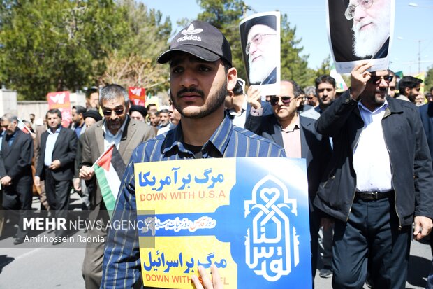 راهپیمایی روز قدس در بیرجند