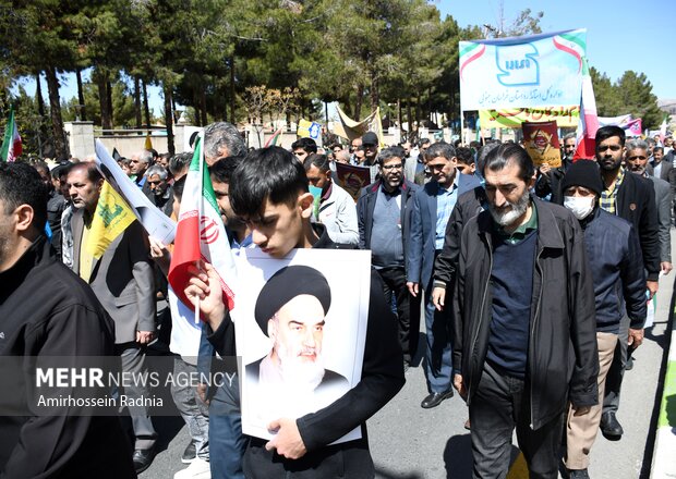 راهپیمایی روز قدس در بیرجند