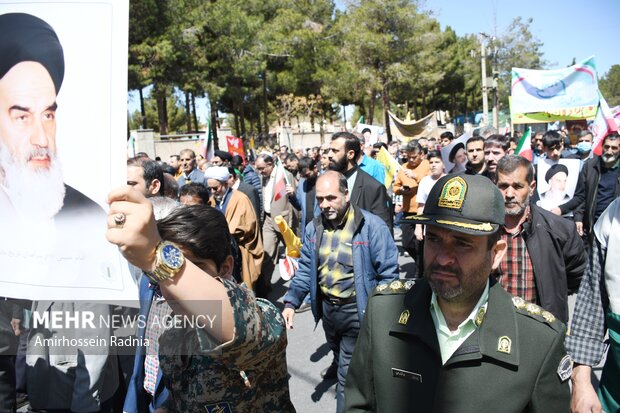 راهپیمایی روز قدس در بیرجند