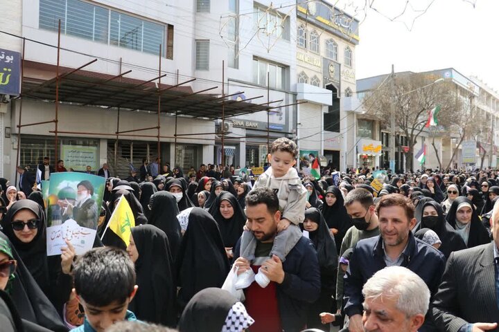 قیام مردم روزه دار اردبیل برای دفاع از فلسطین؛همه آمدند برای آزادی قدس