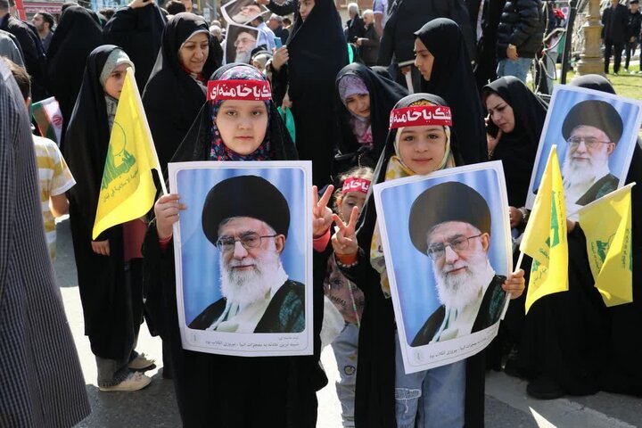 قیام مردم روزه دار اردبیل برای دفاع از فلسطین؛همه آمدند برای آزادی قدس