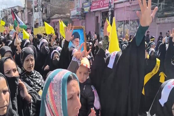 راهپیمایی باشکوه روز قدس در مرکز «کشمیر»+ فیلم