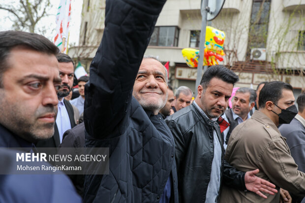 حضور مسئولان لشکری و کشوری در راهپیمایی روز قدس