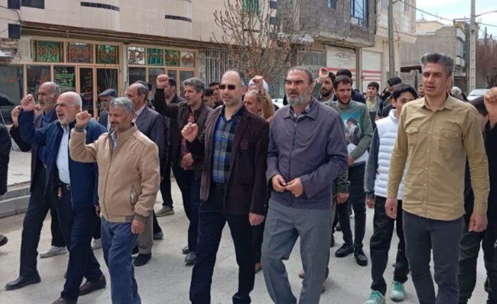 مردم روستای وینسار در روز قدس راهیپمایی کردند