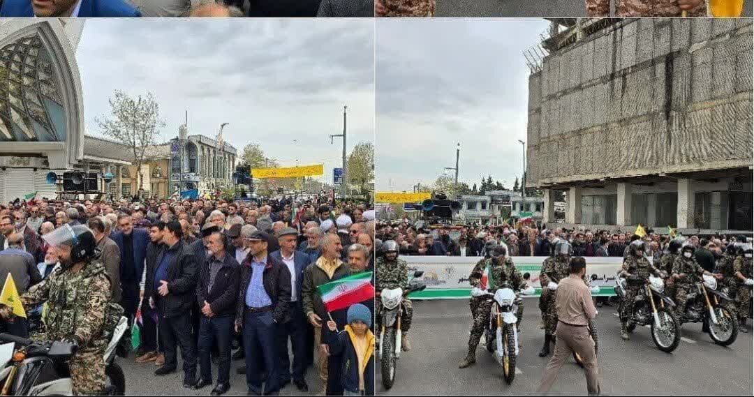 خروش مردم دیار علویان؛ ای قدس با تو زنده ایم خروش مردم دیار علویان؛ ای قدس با تو زنده ایم