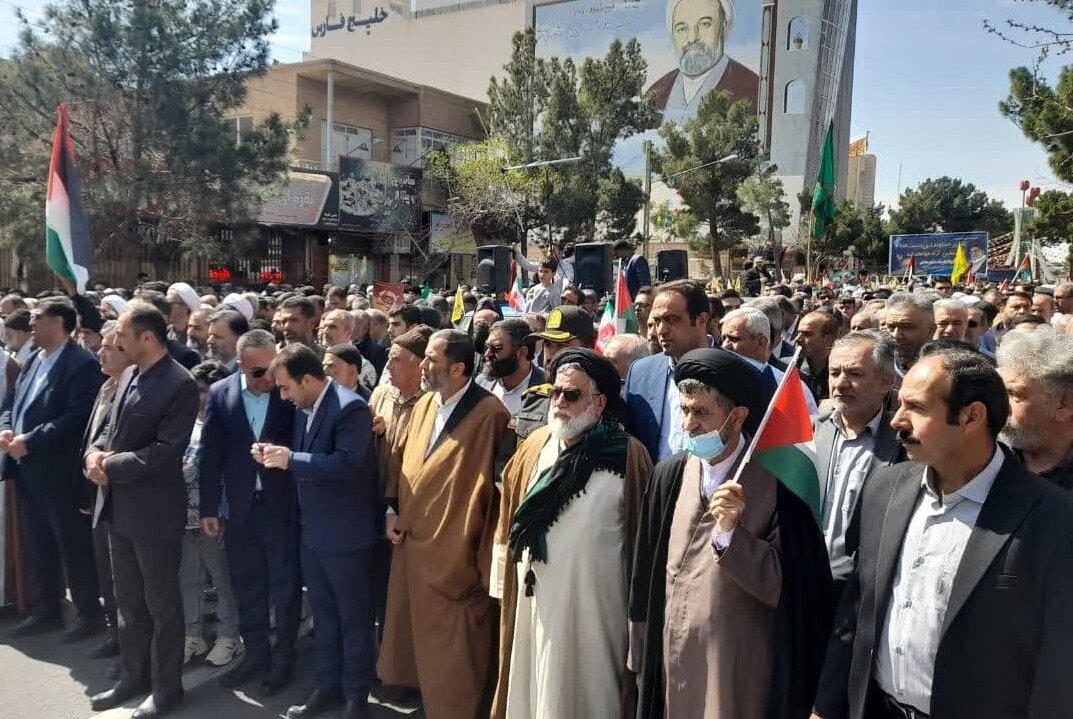 تجدید میثاق قومس با آرمان قدس؛ تکرار حماسه با شعار «علی العهد یا قدس»