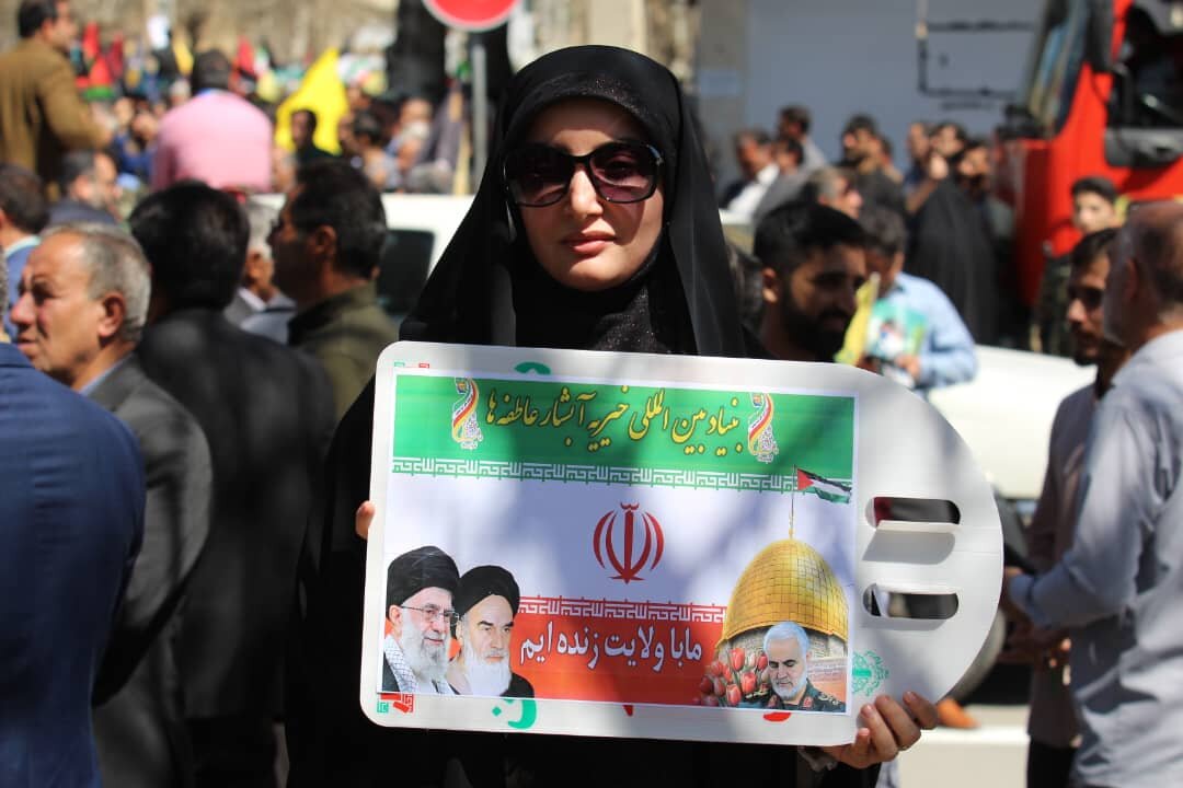 جلوه های دیدنی از راهپیمایی قدس در کهگیلویه و بویراحمد