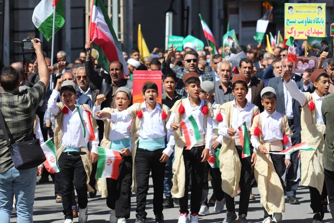 جلوه های دیدنی از راهپیمایی قدس در کهگیلویه و بویراحمد