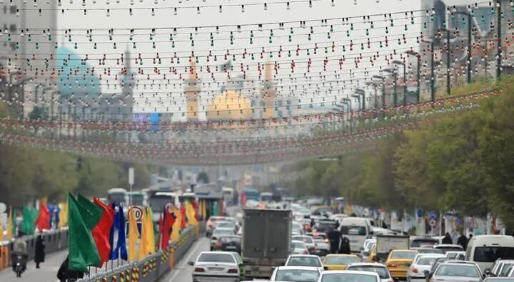 محدودیت ترافیکی در معابر منتهی به حرم رضوی در زمان اقامه نماز عید فطر