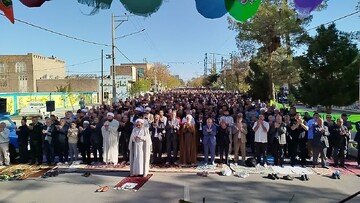 اقامه باشکوه نماز عید سعید فطر در بردسکن 