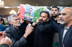تشییع پیکر مطهر دو شهید حادثه انفجار کلانتری مشهد