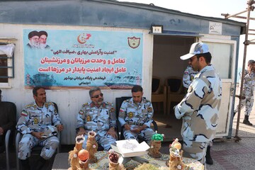 تلاش بی‌نظیر نیروهای مرزبانی بوشهر در برقراری امنیت روز طبیعت