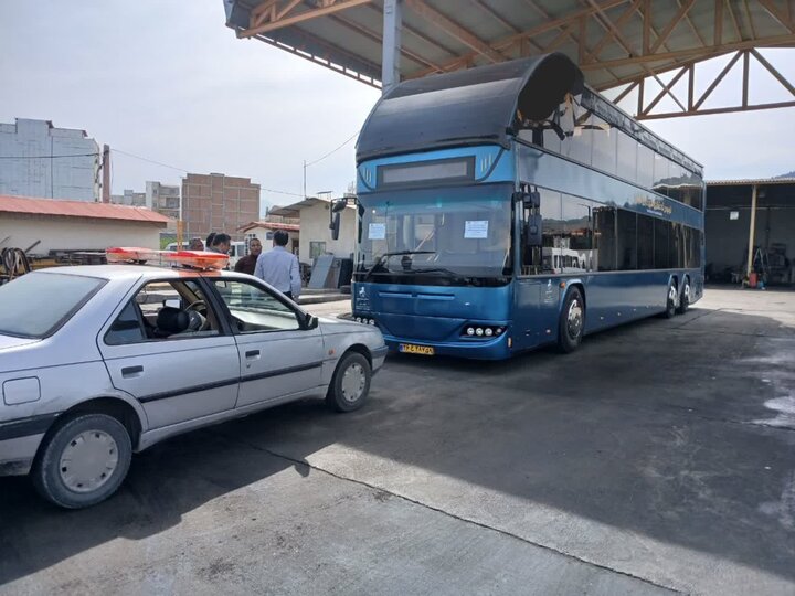 اتوبوس گردشگری شهرداری گرگان توقیف شد اتوبوس گردشگری شهرداری گرگان توقیف شد