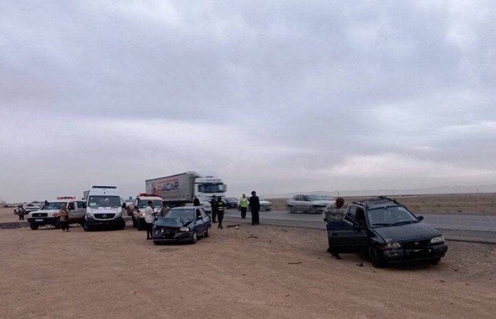 وقوع تصادف زنجیرهای در میامی؛ 11 نفر مصدوم شدند